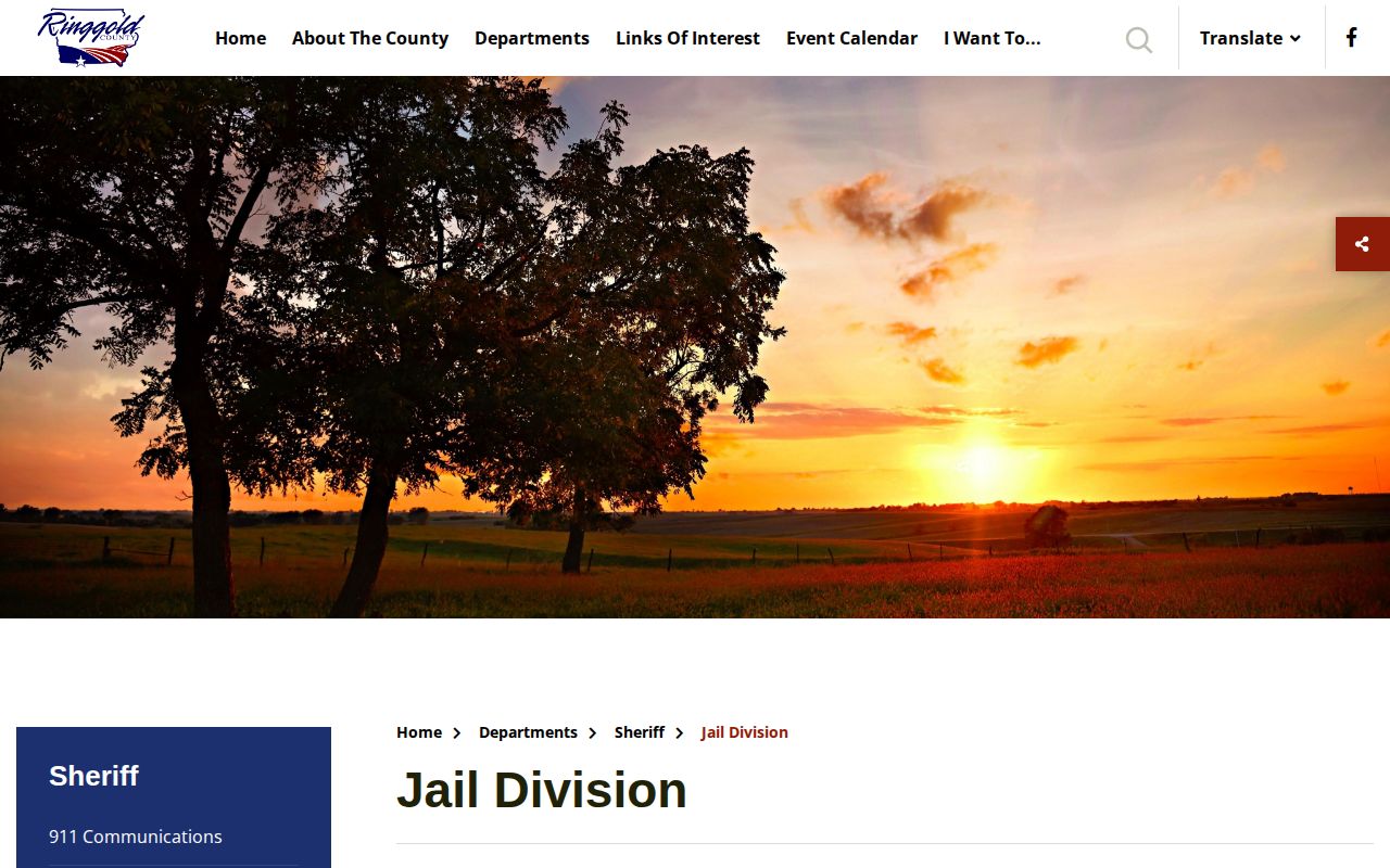 Ringgold County Jail official booking information